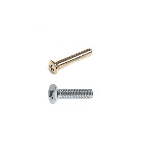 Stainless/Steel cross recessed raised countersunk head screw