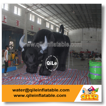 2016 hot sale customized inflatable advertising cartoon buffalo for business show exhibition