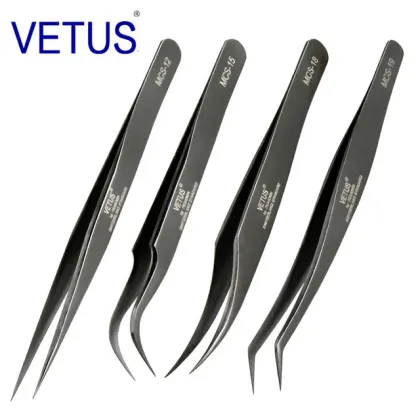 Stainless Steel Vetus MCS 3D Lash Extension Tweezers - Wholesale
