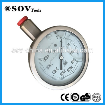 high scale pressure gauge with hydraulic pump