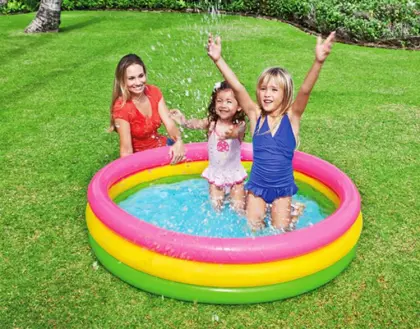 Ready Stock Intex 57422 Easy Set Glow Inflatable Pool