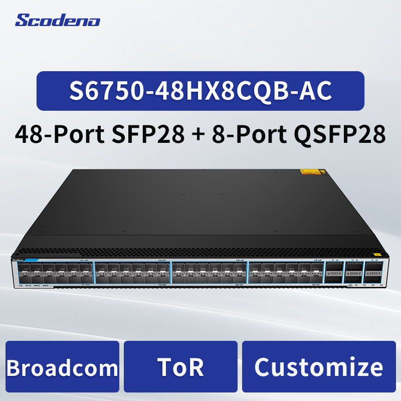 100g Broadcom Enterprise Edge Data Center Switch S6750-48hx8cqb-ac ...