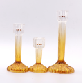 hot selling glass long stem candle holders