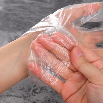 Transparent Disposable LDPE Polyethylene Plastic Gloves for Food