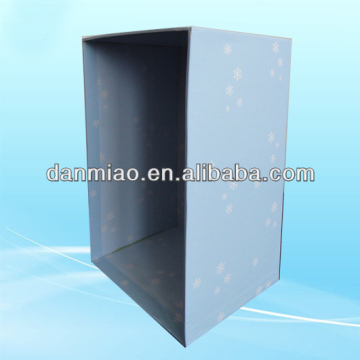 Blue big packaging box without lid