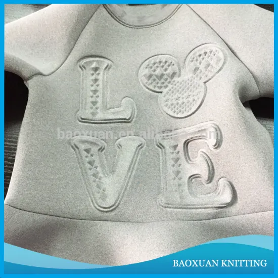 100% polyester soft cauterising printed scuba fabric girl fashion cloth fabric