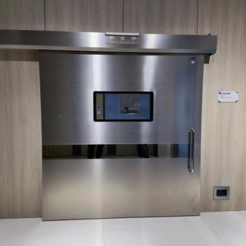 Medical stainless steel manual sliding door single door