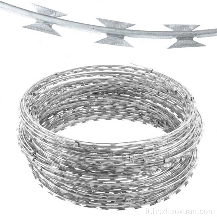 Galvanizzato Razor Bisped Wire per recinzione carceraria