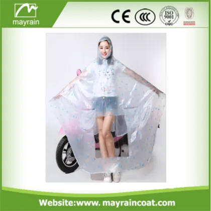 Promotional Transparent Adult Raincoat Poncho