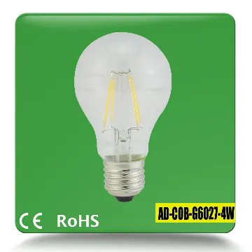 A19 e27 filament bulb 4w led filament lamp replace incandescent bulb