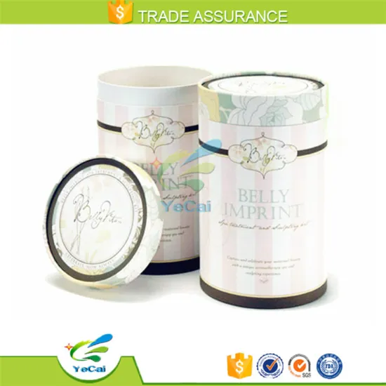 Professional Custom round tube cosmetic box compact containers with your own logo