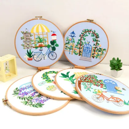 Wholesale 3D Courtyard Style Embroidery DIY Kit