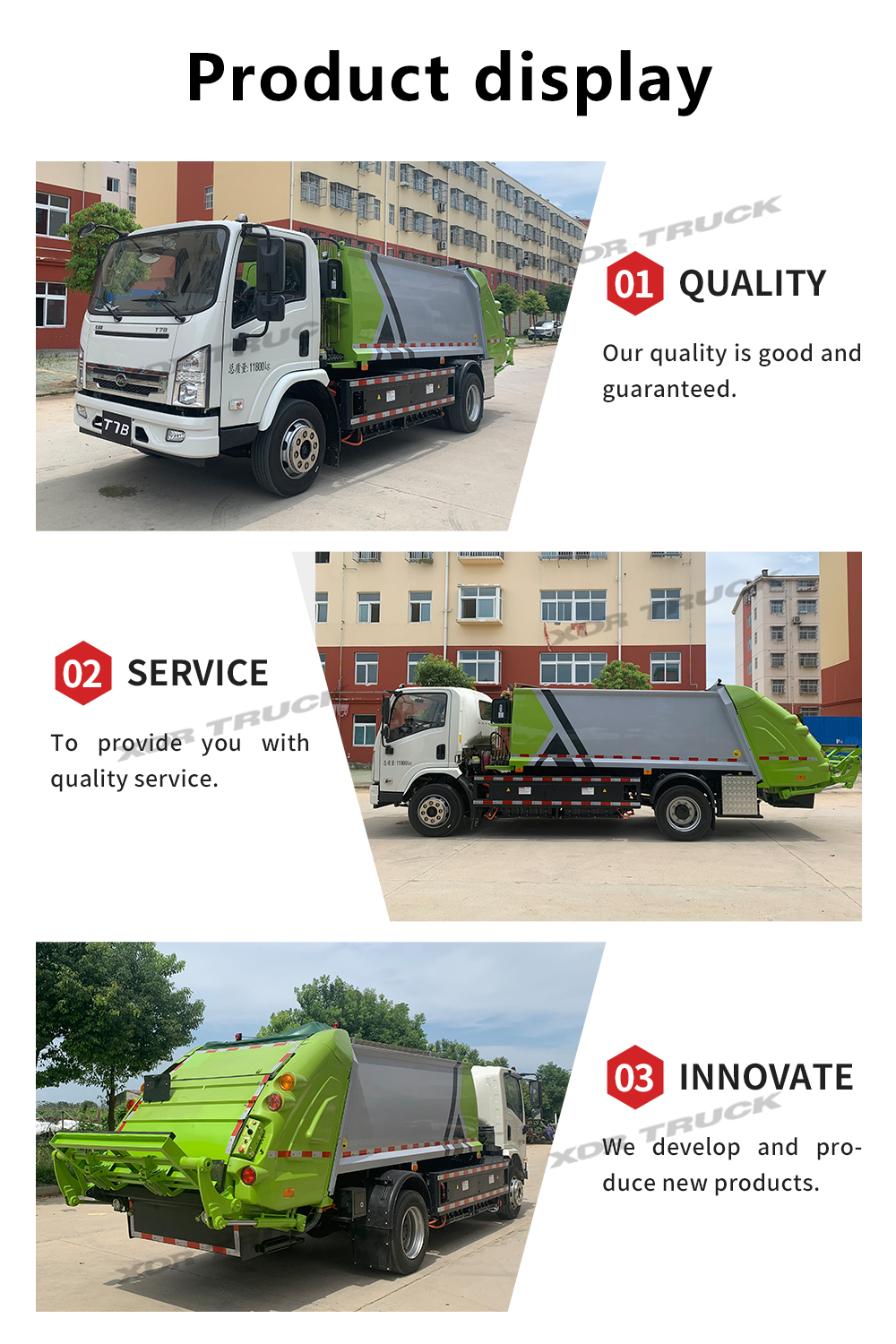 BYD 8CBM compactor garbage truck 4