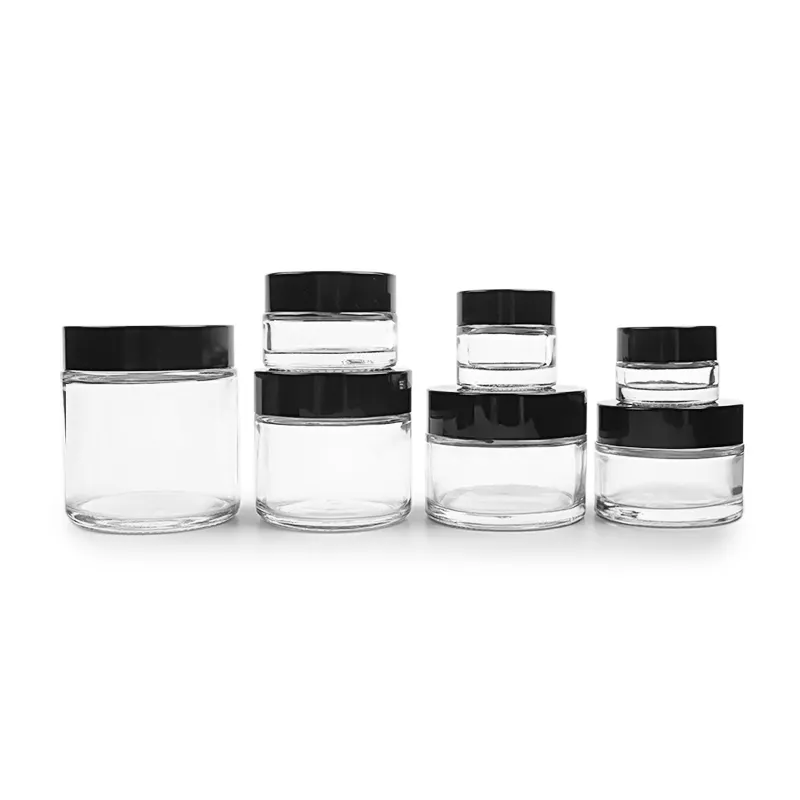 Clear Skincream Glass Jar