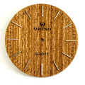 Quadrante di orologio in legno per orologio da uomo in quarzo in legno