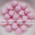 Fashion Jewelry Bicone Acrylic Solid Opaque Beads For Accessory
