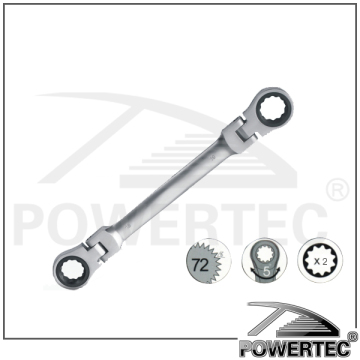 POWERTEC Double Socket Ratchet Wrench