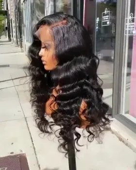 13X6 HD Lace Frontal Wig Human Hair, Wigs HD Lace Pre Plucked,WeKeSi Luxury 100% Virgin Human Hair Lace Front Wig