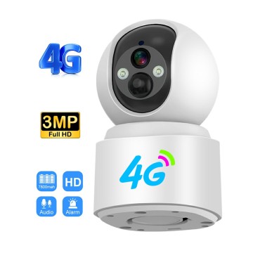 4G Wireless Surveillance Battery Camera - Night Vision 3MP V380 Pro