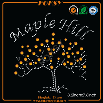 Maple Hill rhinestone iron on appliques