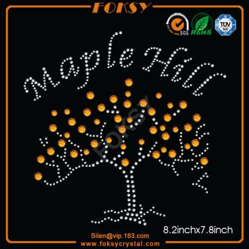Maple Hill rhinestone iron on appliques