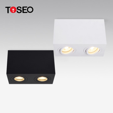 Adjustable 25 Degree Rectangle Modern LED Ceiling Downlight with Front Bulb Replacement Option
