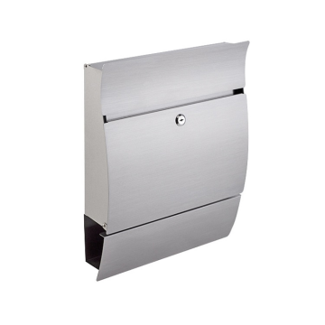 2022 Wall Mounted Stainless Steel Locking Mailbox with Newspaper Holder