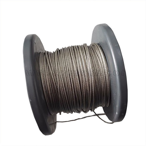 High-temperature good tensile tungsten rope