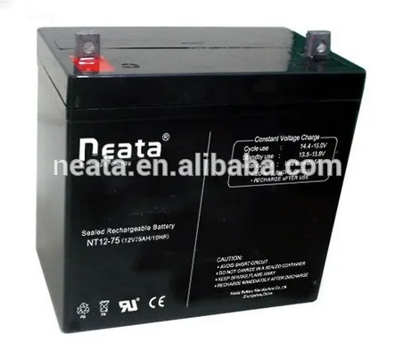 < NEATA BATTERY>12v 75ah korea maintenance free car battery