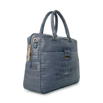 Sac officiel en cuir de crocodile brillant et brillant