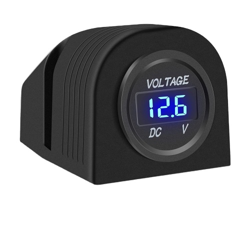 Car Voltage Meter LED Display Tent Round Panel