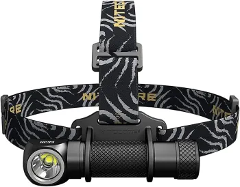 NITECORE HC33 Headlamp: 1800 Lumens XHP35 HD LED - L-Shaped Waterproof Headlight for Camping and Travel