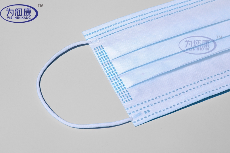 Disposable three-layer protective mask