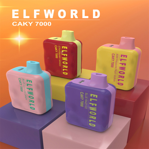 Elf Wolrd Caky 7000Puffs Blue cotton candy