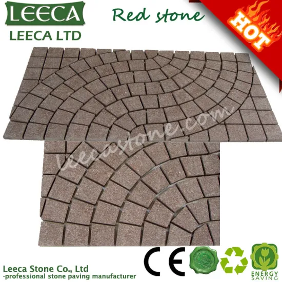 Walkway porphyry paving stone