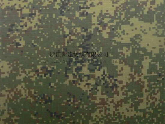 Infrared Retardant CVC Summer Camouflage Fabric for Russia