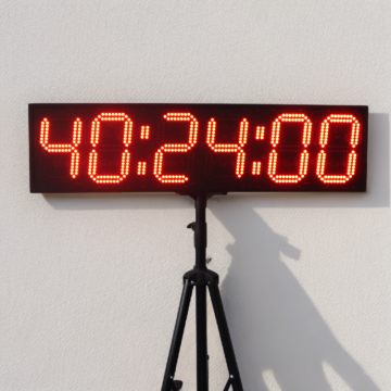 CHEETIE CP30 9 Inch Red LED Mobile Countdown Clock for Outdoor Marathon Races