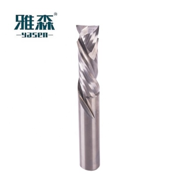 Solid Carbide Flat Compression End Mill with 2 Flutes for CNC Milling