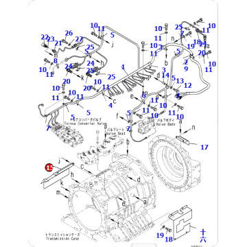 Dump truck HD785-7 support 561-15-78121