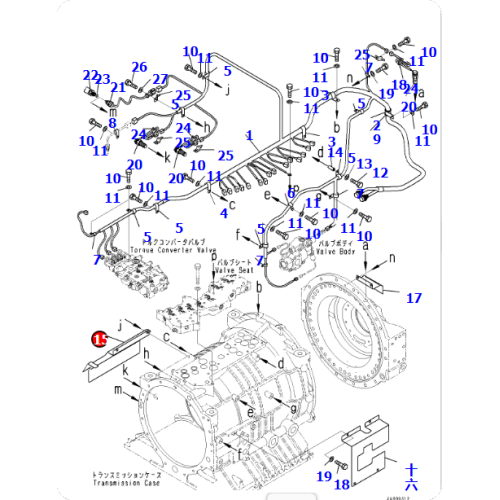 Dump truck HD785-7 support 561-15-78121