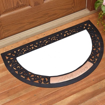 Recycled Rubber and Non-Woven Fabric Sublimation Print Outdoor Door Mats