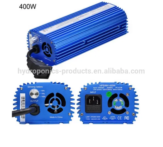 electronic ballast with fan