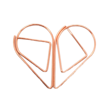 Custom Paper Clips & Rose Gold Bookmarks - Office Décor Accessories