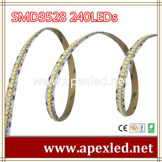 10mm smd led strip non-waterproof smd 3528 240leds per meter 5m/roll