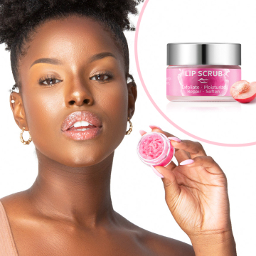 Wholesale OEM Private Label Lip Scrub Vendors - Exfoliating Sugar Pink Lip Scrub