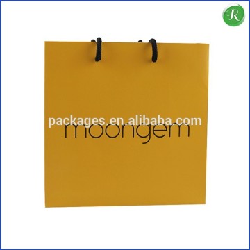Product 2015orange paper shopping bags with company logo printed