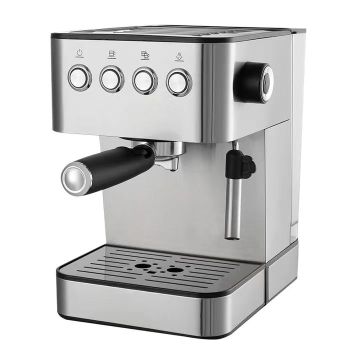 Jewin 15bar Electric Espresso Coffee Maker: Stainless Steel, 850W Power, 1.8L Water Tank, 220V Mesin &amp; Keserasian Kapsul Kopi