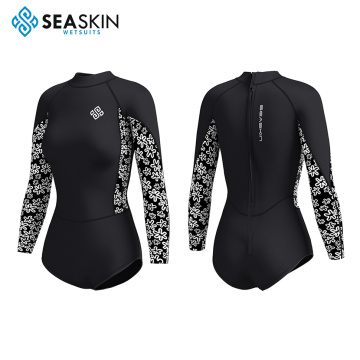 Seaskin 2mm Women long Sleeve Super Stretch Bikini Wetsuit