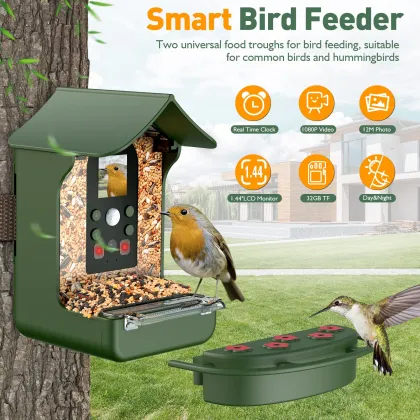 Wholesale Rechargeable Night Vision Smart Bird Feeder Camera