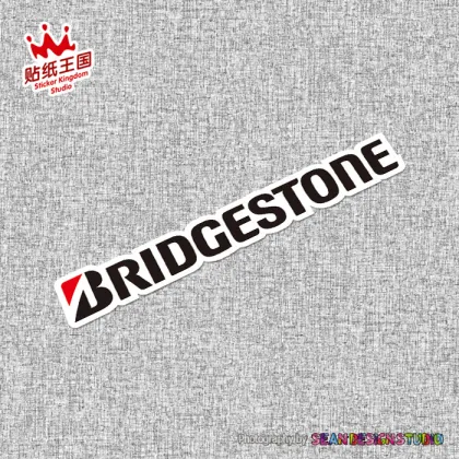 2 Pics For Bridgestone tire helmet motorcycle motor bike Sticker Decals Waterproof 16